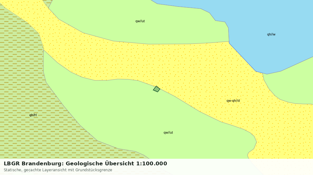 Statische Kartenansicht: LBGR Brandenburg: Geologische Übersicht 1:100.000