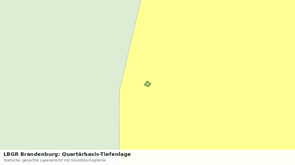 Statische Kartenansicht: LBGR Brandenburg: Quartärbasis-Tiefenlage