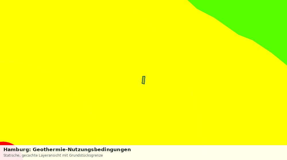 Statische Kartenansicht: Hamburg: Geothermie-Nutzungsbedingungen