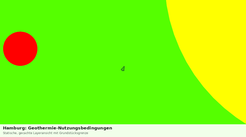 Statische Kartenansicht: Hamburg: Geothermie-Nutzungsbedingungen