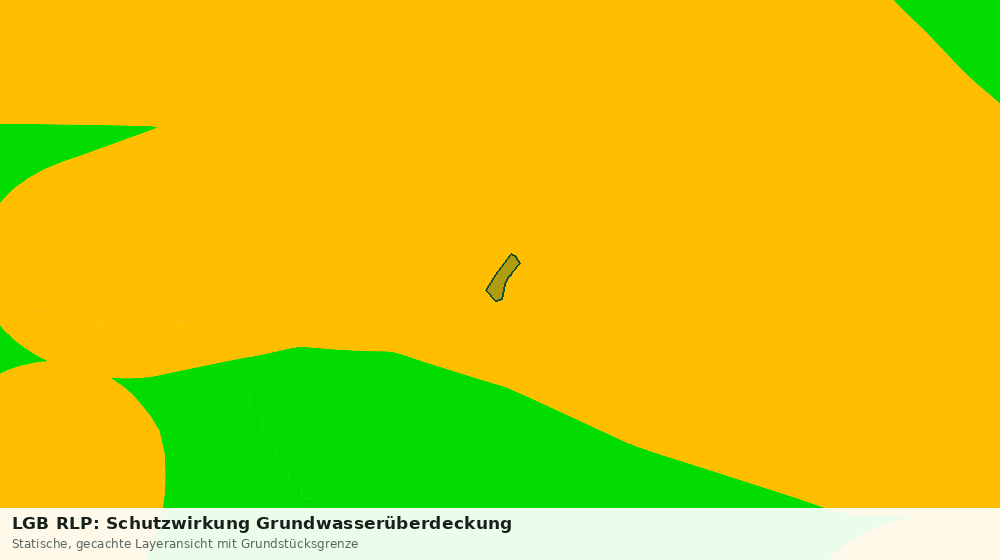 Statische Kartenansicht: LGB RLP: Schutzwirkung Grundwasserüberdeckung