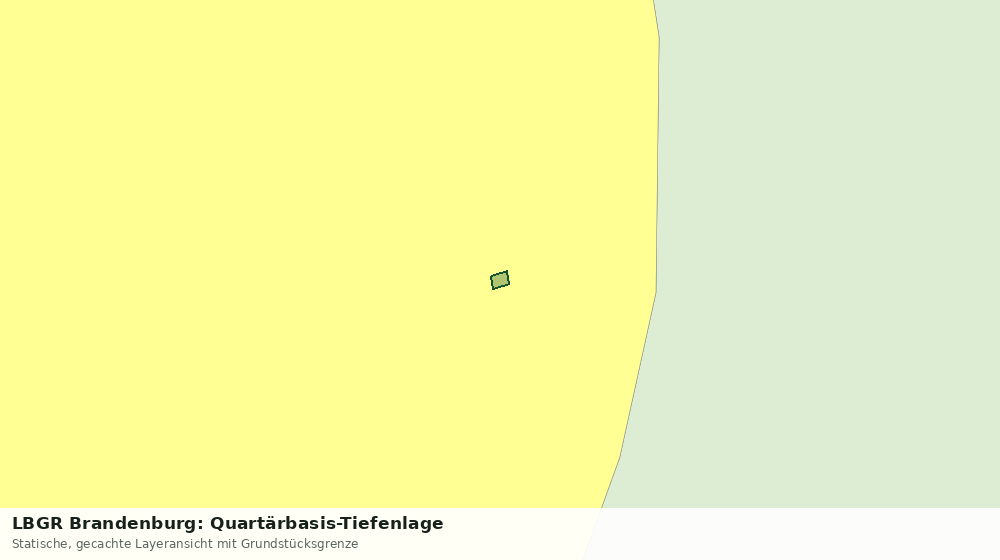 Statische Kartenansicht: LBGR Brandenburg: Quartärbasis-Tiefenlage