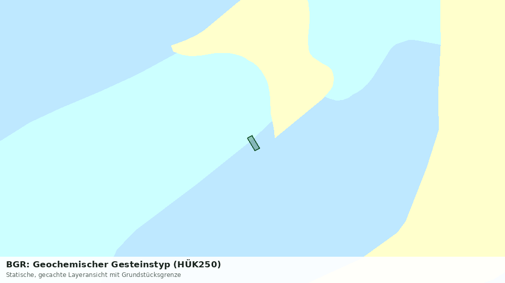 Statische Kartenansicht: BGR: Geochemischer Gesteinstyp (HÜK250)