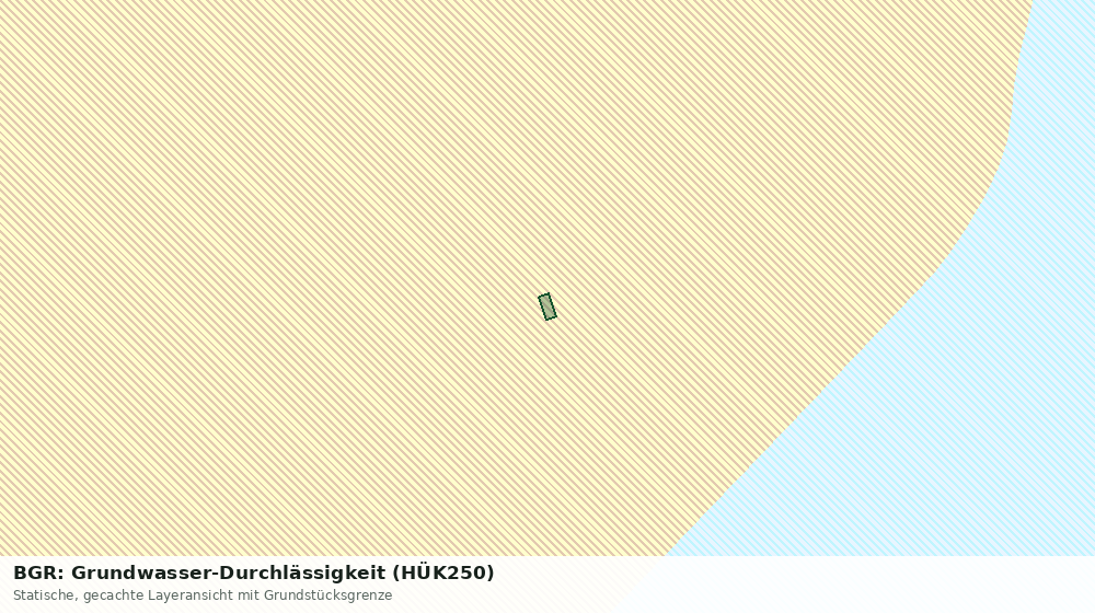 Statische Kartenansicht: BGR: Grundwasser-Durchlässigkeit (HÜK250)