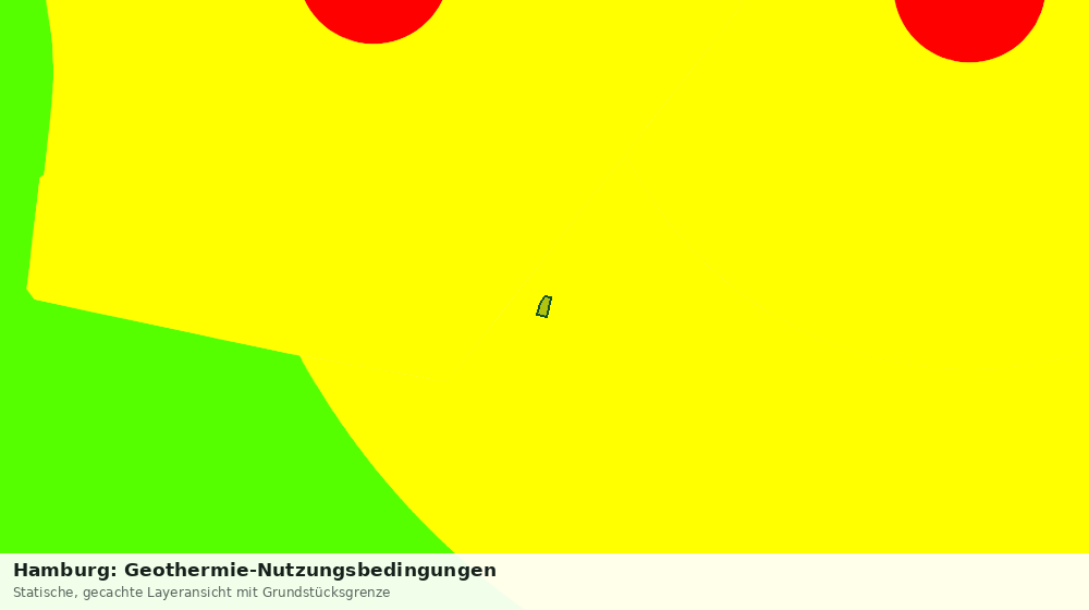 Statische Kartenansicht: Hamburg: Geothermie-Nutzungsbedingungen