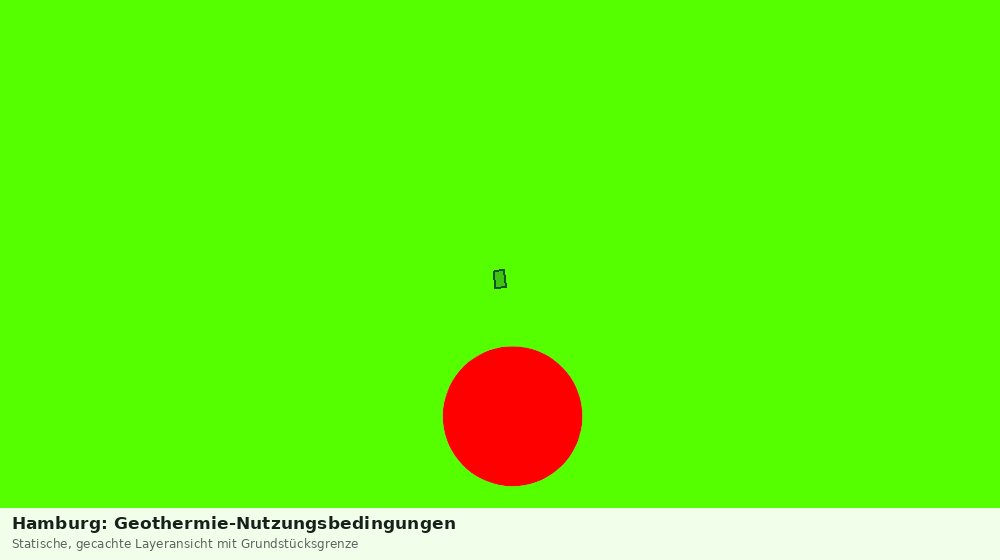 Statische Kartenansicht: Hamburg: Geothermie-Nutzungsbedingungen