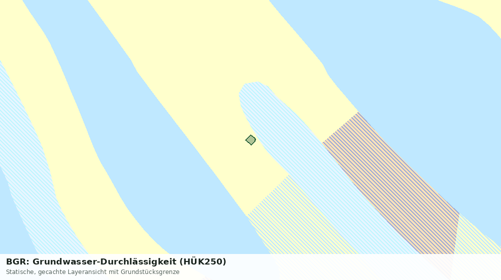 Statische Kartenansicht: BGR: Grundwasser-Durchlässigkeit (HÜK250)