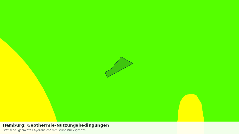 Statische Kartenansicht: Hamburg: Geothermie-Nutzungsbedingungen