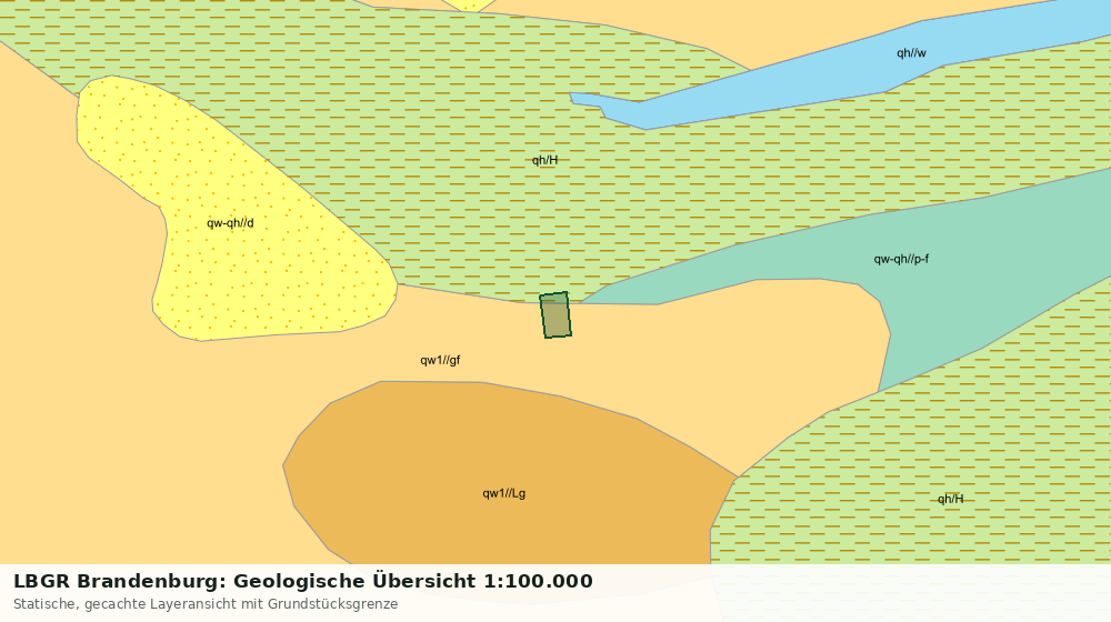 Statische Kartenansicht: LBGR Brandenburg: Geologische Übersicht 1:100.000