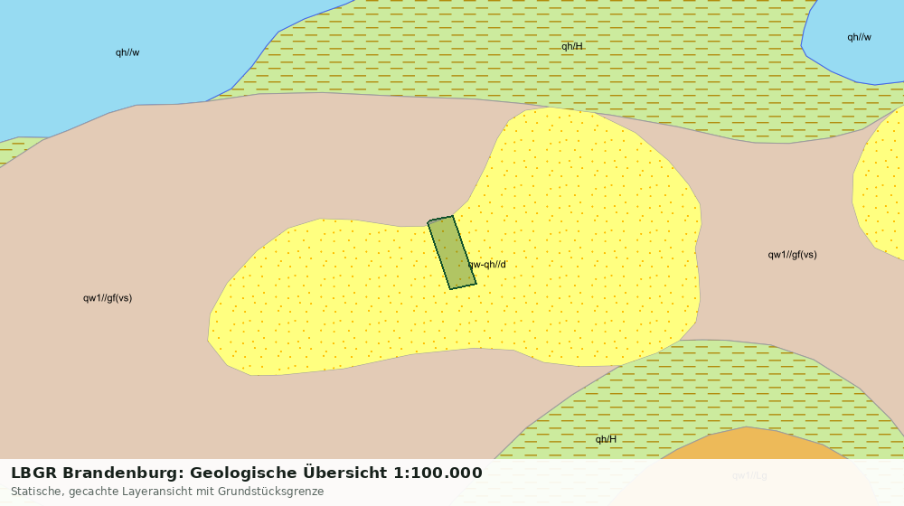 Statische Kartenansicht: LBGR Brandenburg: Geologische Übersicht 1:100.000