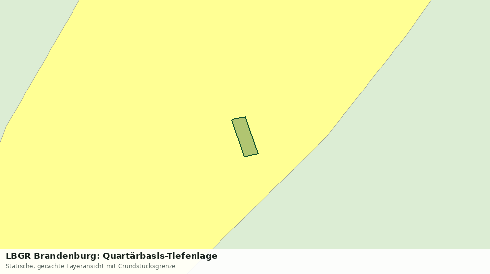 Statische Kartenansicht: LBGR Brandenburg: Quartärbasis-Tiefenlage