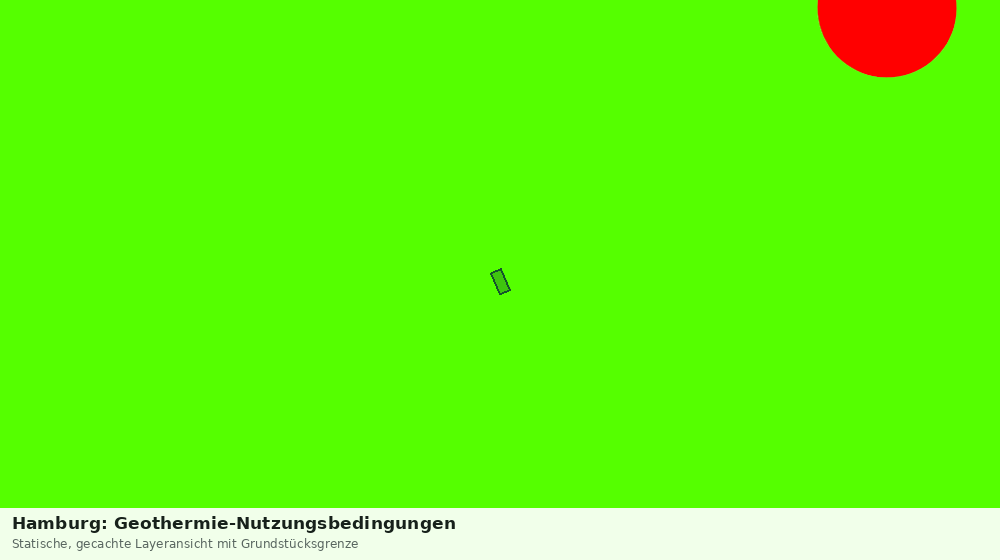 Statische Kartenansicht: Hamburg: Geothermie-Nutzungsbedingungen