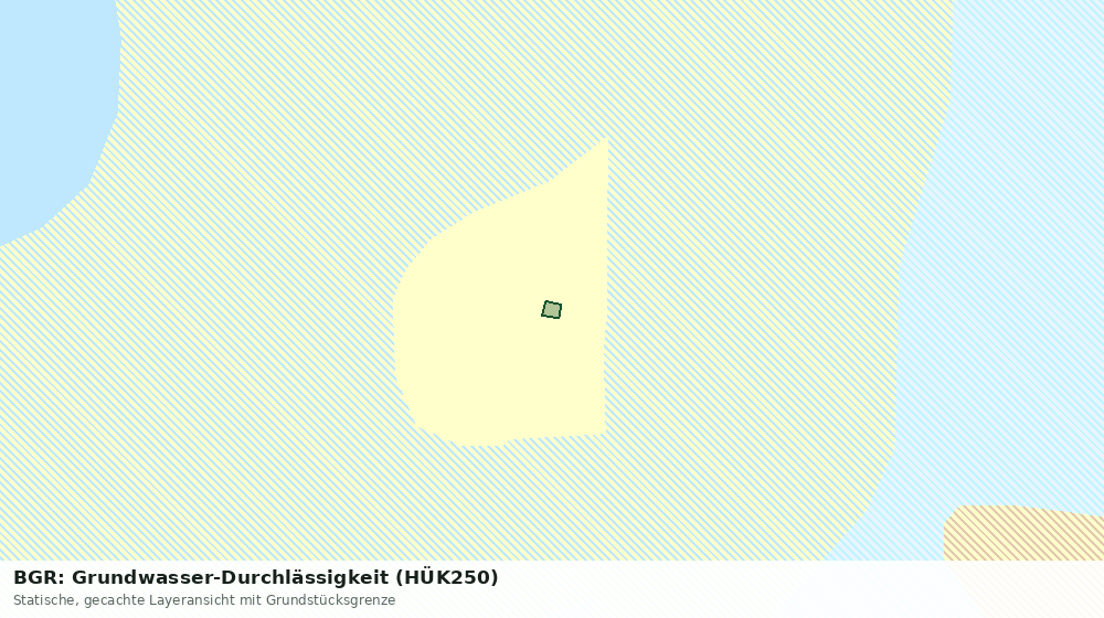 Statische Kartenansicht: BGR: Grundwasser-Durchlässigkeit (HÜK250)