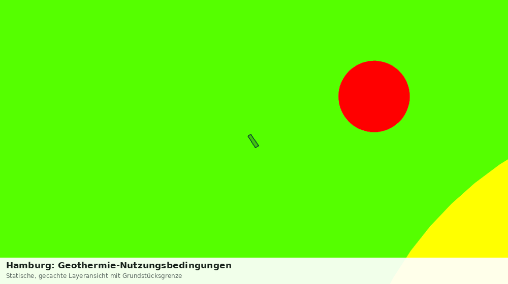 Statische Kartenansicht: Hamburg: Geothermie-Nutzungsbedingungen