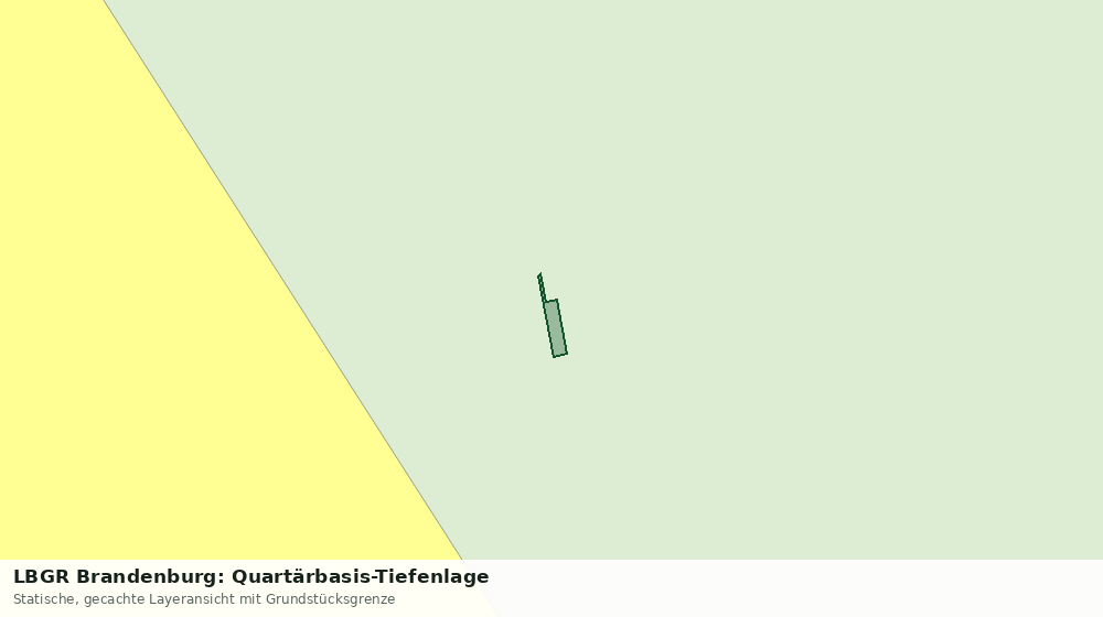 Statische Kartenansicht: LBGR Brandenburg: Quartärbasis-Tiefenlage