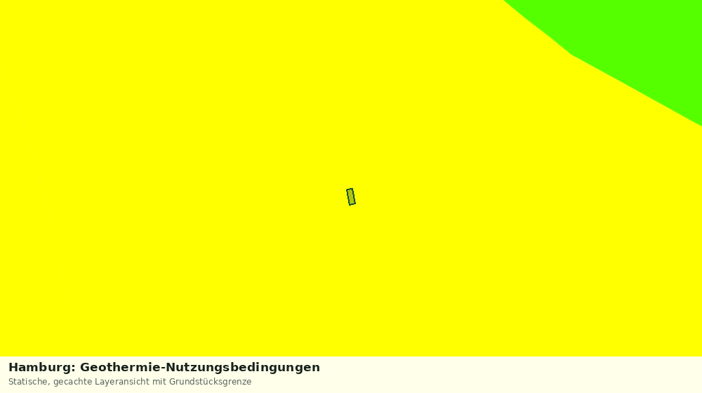 Statische Kartenansicht: Hamburg: Geothermie-Nutzungsbedingungen