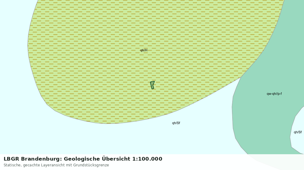 Statische Kartenansicht: LBGR Brandenburg: Geologische Übersicht 1:100.000