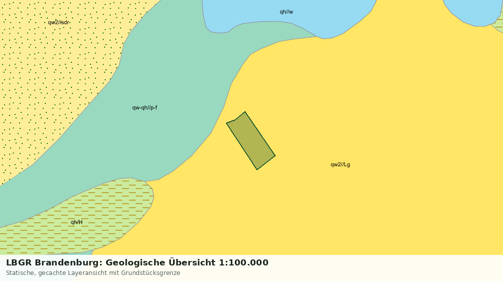 Statische Kartenansicht: LBGR Brandenburg: Geologische Übersicht 1:100.000