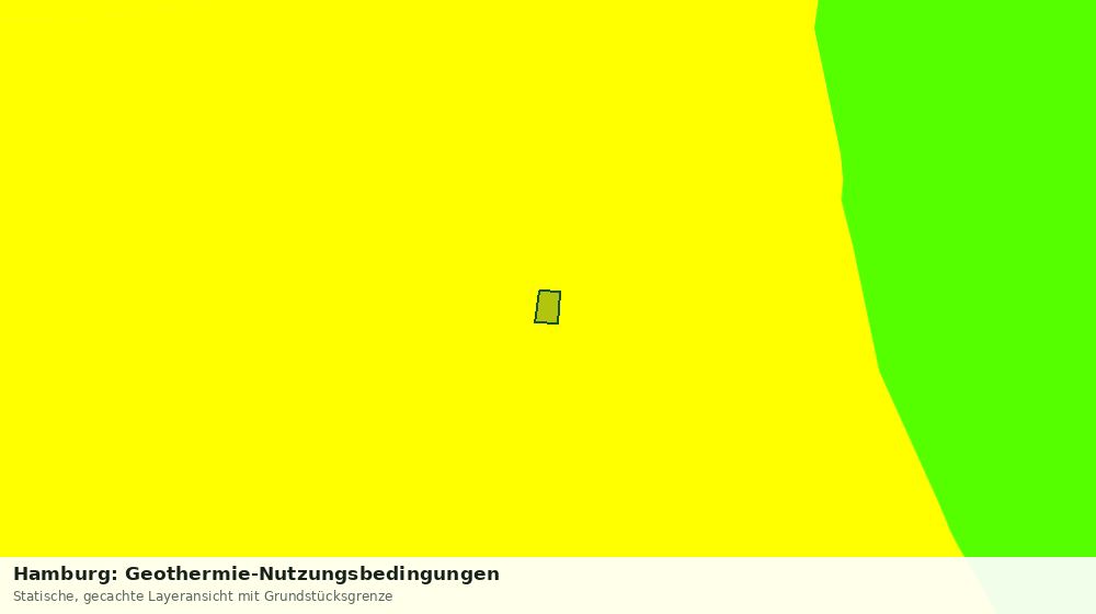 Statische Kartenansicht: Hamburg: Geothermie-Nutzungsbedingungen