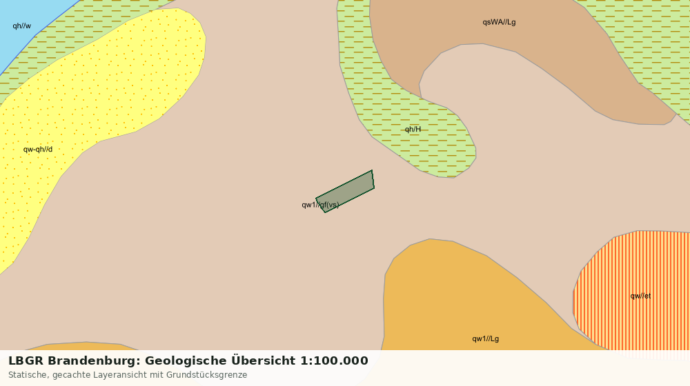 Statische Kartenansicht: LBGR Brandenburg: Geologische Übersicht 1:100.000