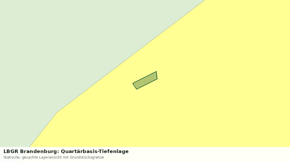 Statische Kartenansicht: LBGR Brandenburg: Quartärbasis-Tiefenlage