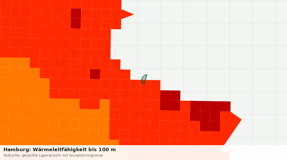 Statische Kartenansicht: Hamburg: Wärmeleitfähigkeit bis 100 m