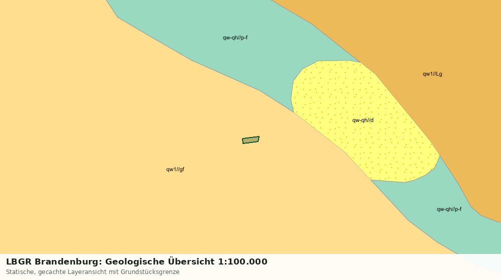 Statische Kartenansicht: LBGR Brandenburg: Geologische Übersicht 1:100.000