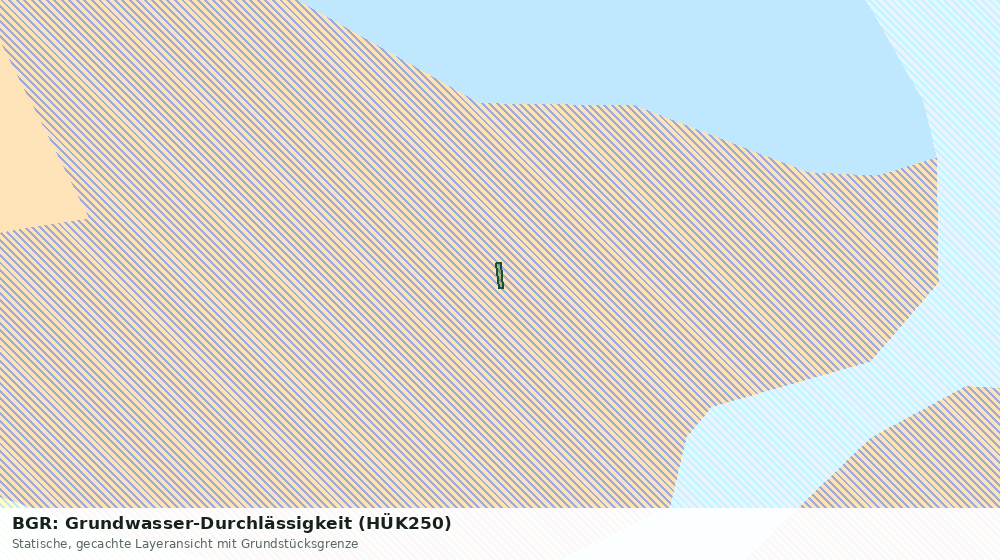 Statische Kartenansicht: BGR: Grundwasser-Durchlässigkeit (HÜK250)