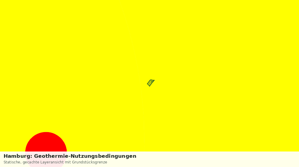 Statische Kartenansicht: Hamburg: Geothermie-Nutzungsbedingungen