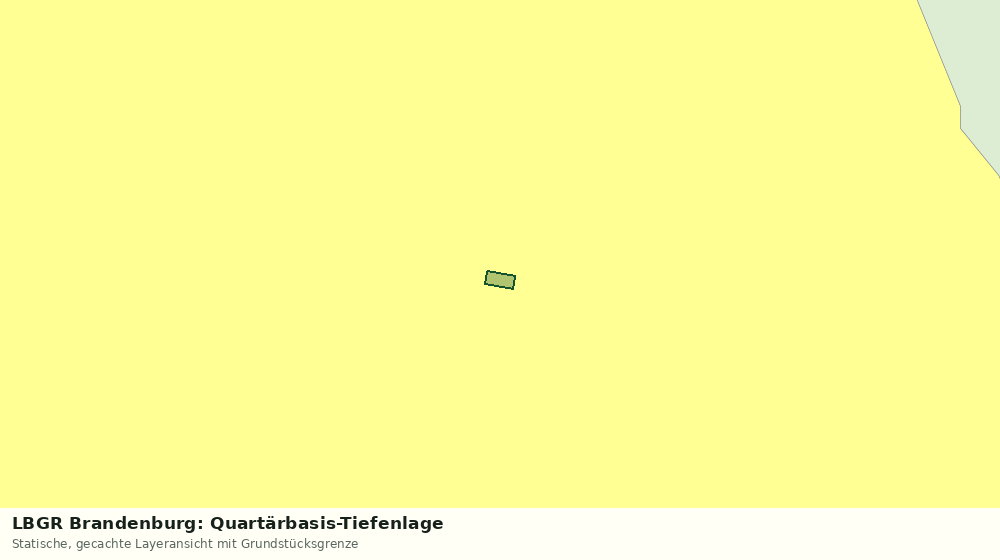 Statische Kartenansicht: LBGR Brandenburg: Quartärbasis-Tiefenlage