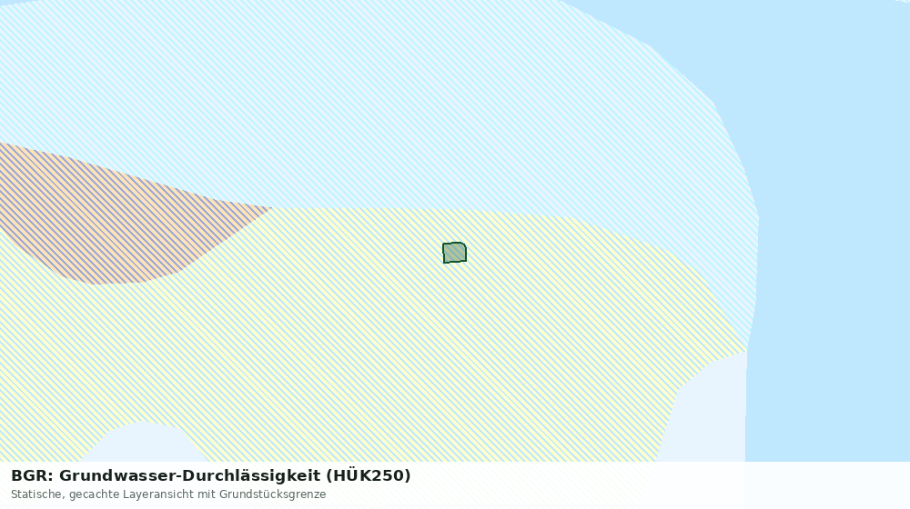 Statische Kartenansicht: BGR: Grundwasser-Durchlässigkeit (HÜK250)