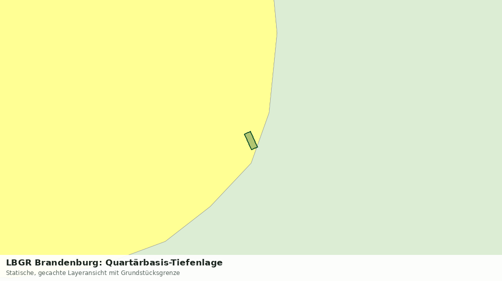 Statische Kartenansicht: LBGR Brandenburg: Quartärbasis-Tiefenlage