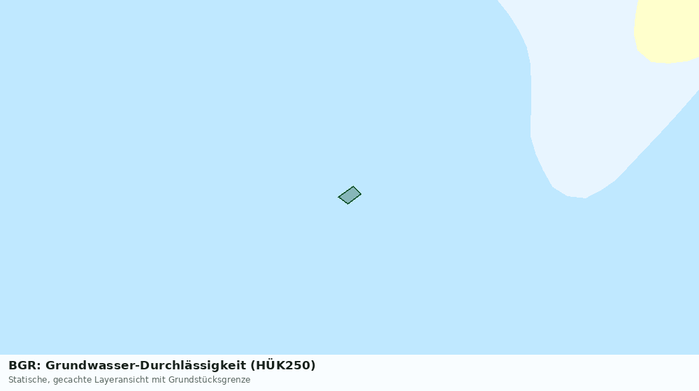 Statische Kartenansicht: BGR: Grundwasser-Durchlässigkeit (HÜK250)