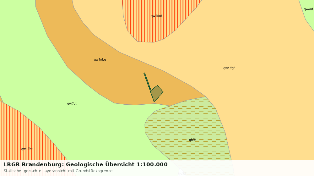 Statische Kartenansicht: LBGR Brandenburg: Geologische Übersicht 1:100.000