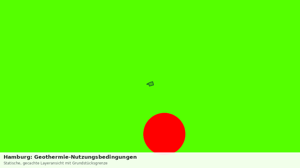 Statische Kartenansicht: Hamburg: Geothermie-Nutzungsbedingungen