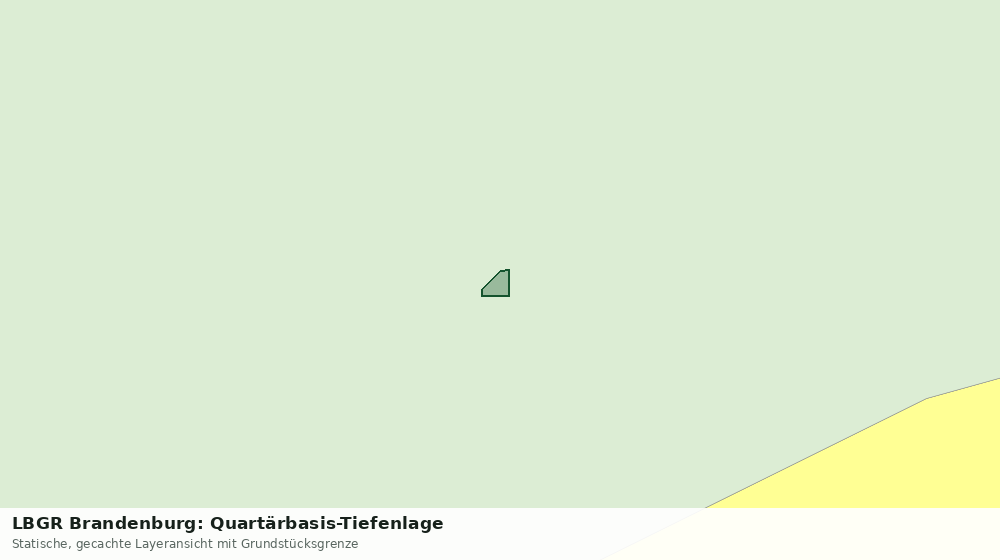 Statische Kartenansicht: LBGR Brandenburg: Quartärbasis-Tiefenlage