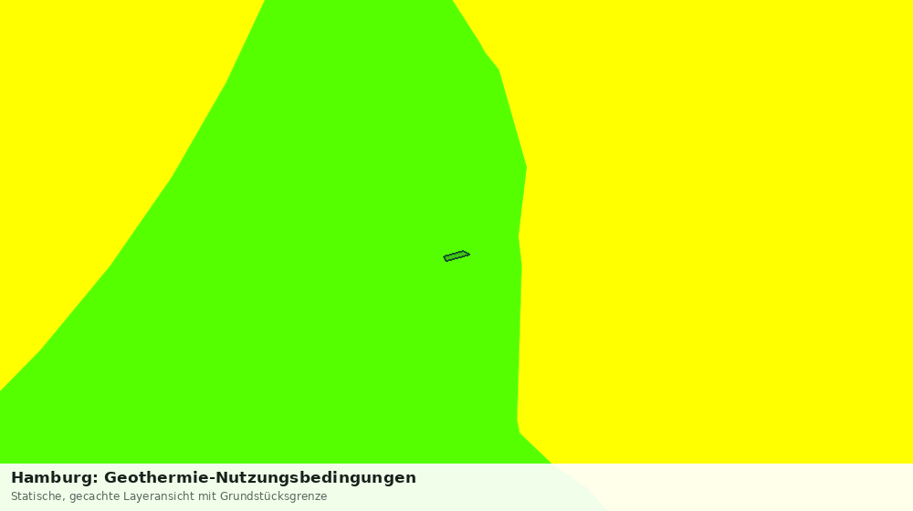 Statische Kartenansicht: Hamburg: Geothermie-Nutzungsbedingungen