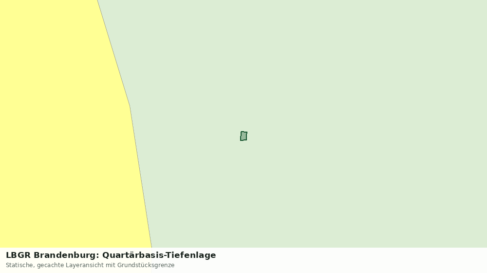 Statische Kartenansicht: LBGR Brandenburg: Quartärbasis-Tiefenlage