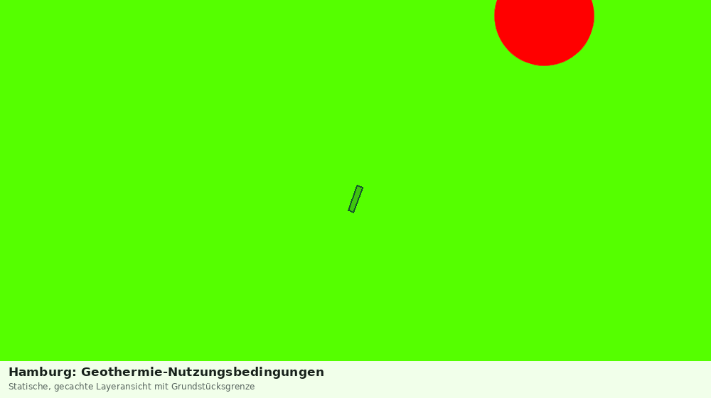 Statische Kartenansicht: Hamburg: Geothermie-Nutzungsbedingungen