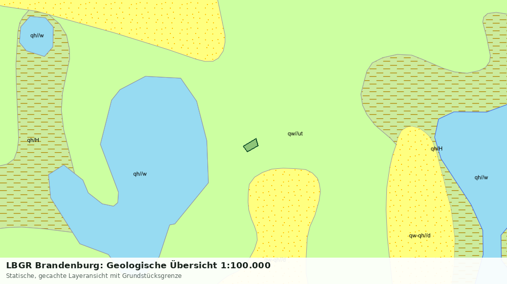 Statische Kartenansicht: LBGR Brandenburg: Geologische Übersicht 1:100.000
