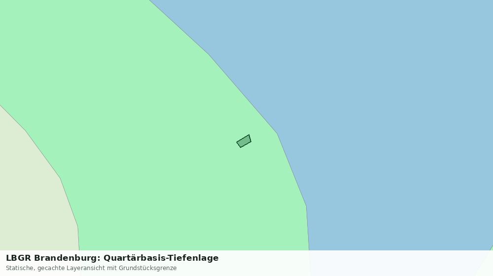 Statische Kartenansicht: LBGR Brandenburg: Quartärbasis-Tiefenlage