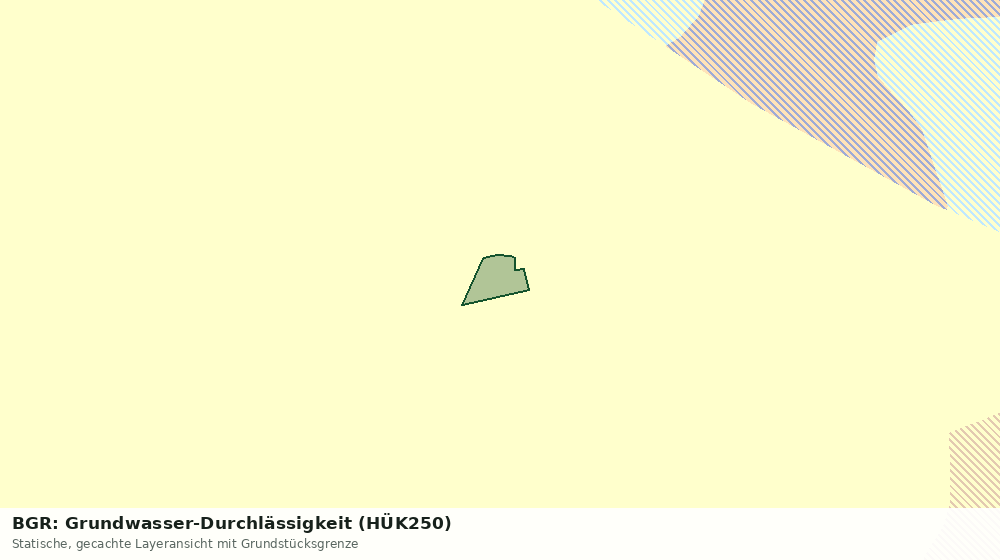 Statische Kartenansicht: BGR: Grundwasser-Durchlässigkeit (HÜK250)