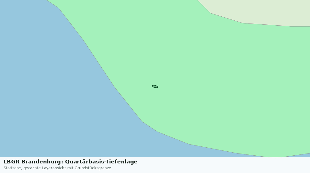 Statische Kartenansicht: LBGR Brandenburg: Quartärbasis-Tiefenlage