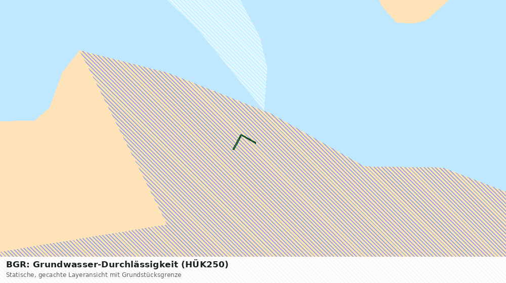 Statische Kartenansicht: BGR: Grundwasser-Durchlässigkeit (HÜK250)