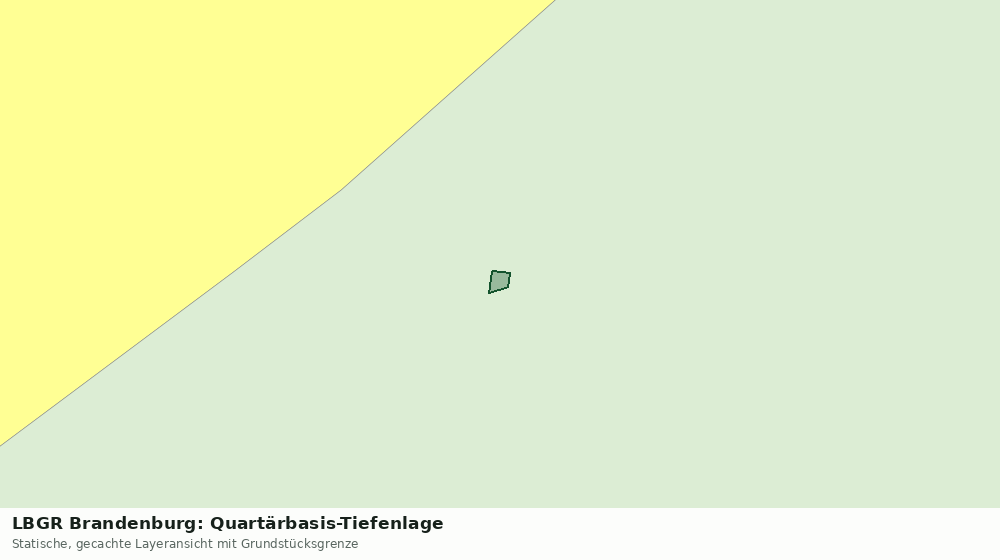 Statische Kartenansicht: LBGR Brandenburg: Quartärbasis-Tiefenlage