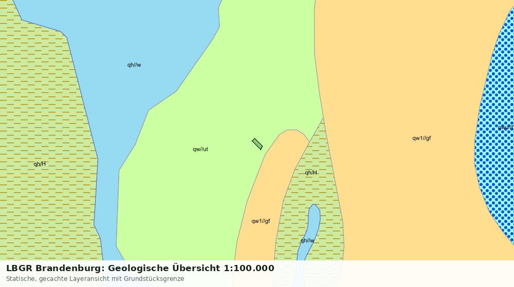 Statische Kartenansicht: LBGR Brandenburg: Geologische Übersicht 1:100.000