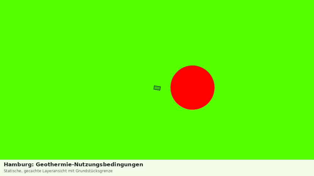 Statische Kartenansicht: Hamburg: Geothermie-Nutzungsbedingungen