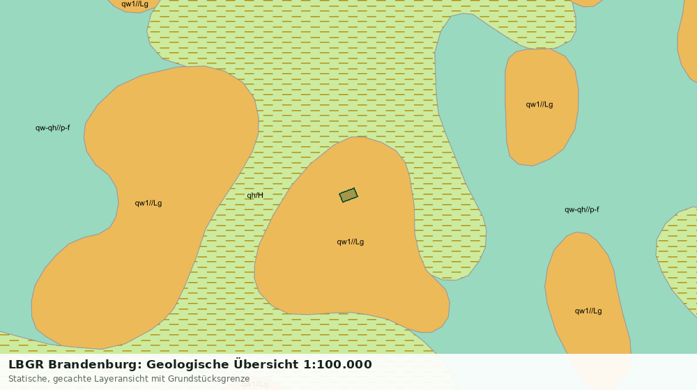 Statische Kartenansicht: LBGR Brandenburg: Geologische Übersicht 1:100.000