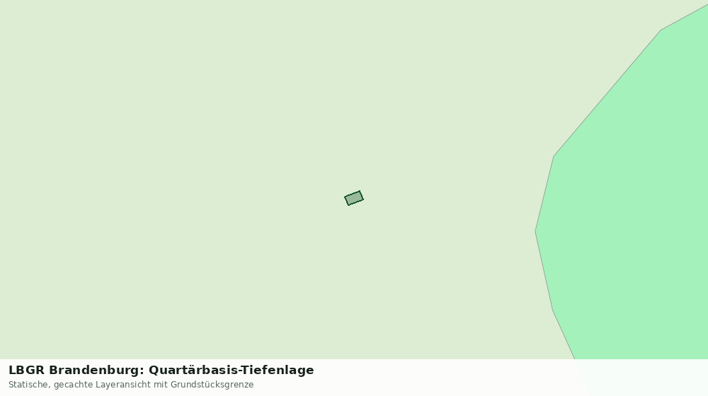 Statische Kartenansicht: LBGR Brandenburg: Quartärbasis-Tiefenlage