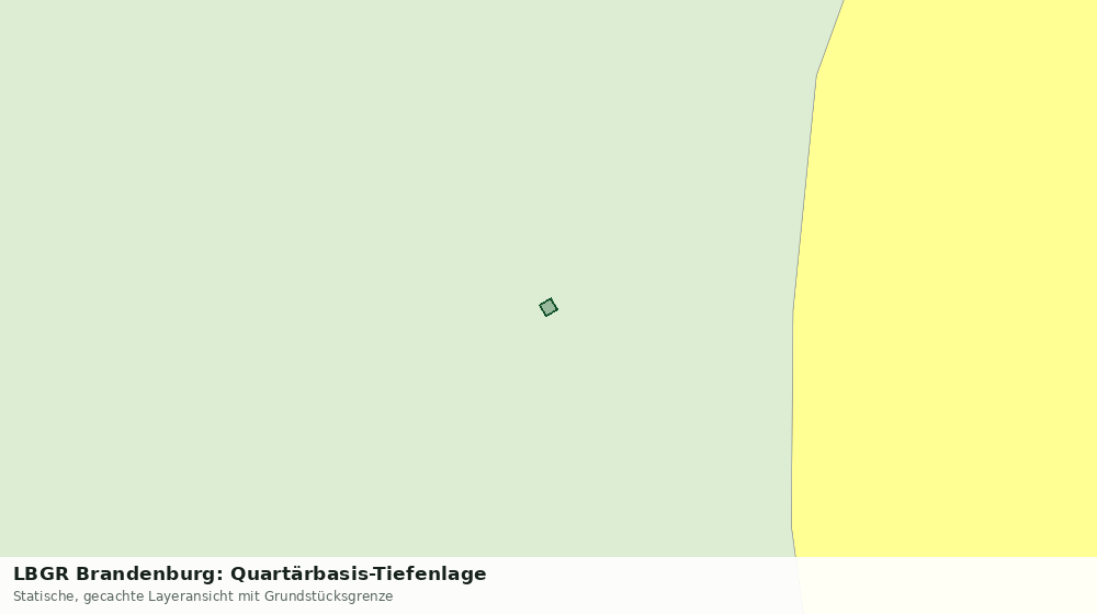 Statische Kartenansicht: LBGR Brandenburg: Quartärbasis-Tiefenlage